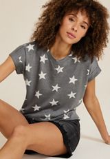 24/7 Clara Star Short Sleeve Tee, C1942, small