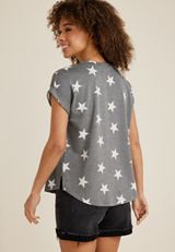 24/7 Clara Star Short Sleeve Tee, C1942, small