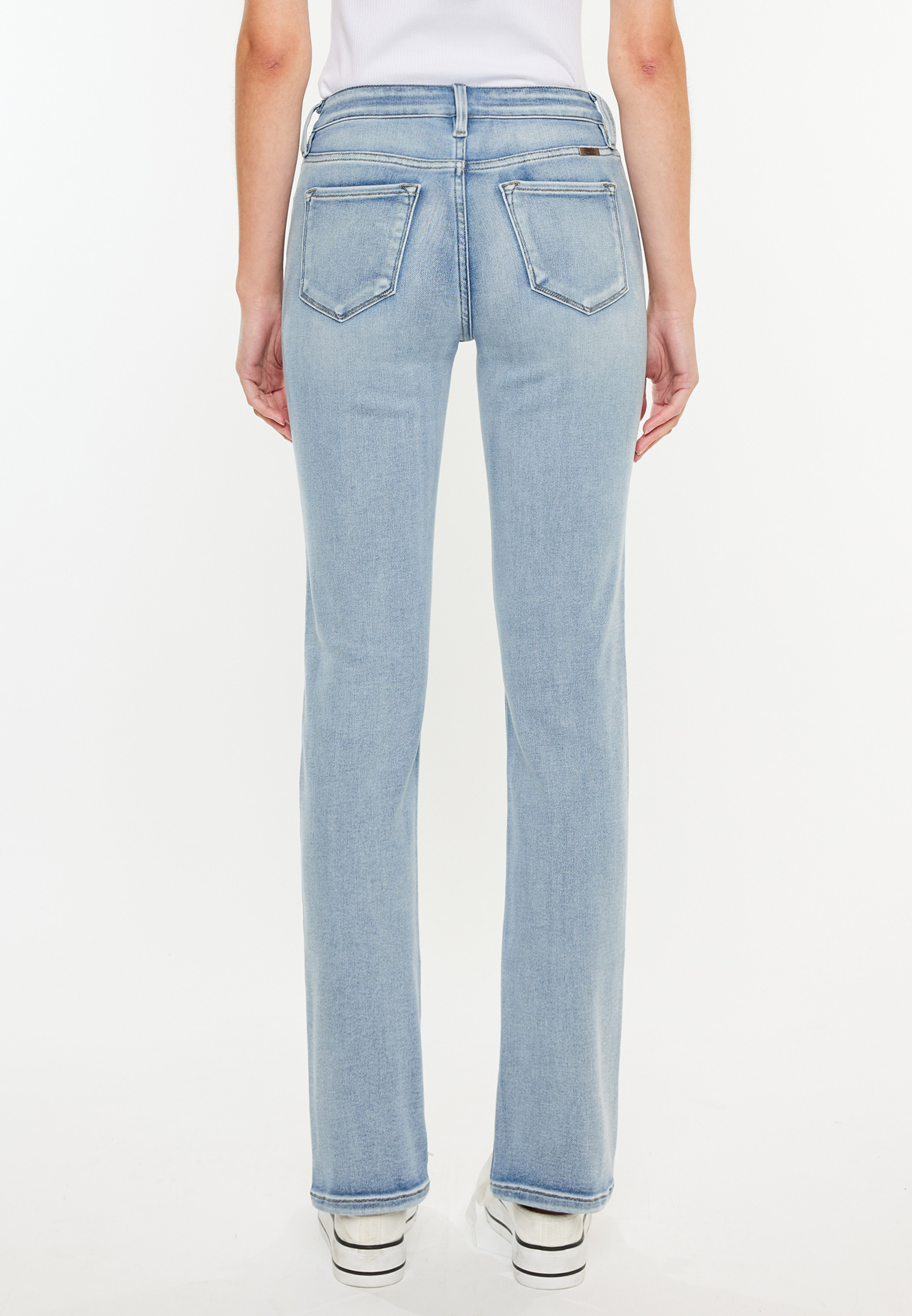 KanCan&trade; Essentials High Rise Straight Jean, LIGHT SANDBLAST, small