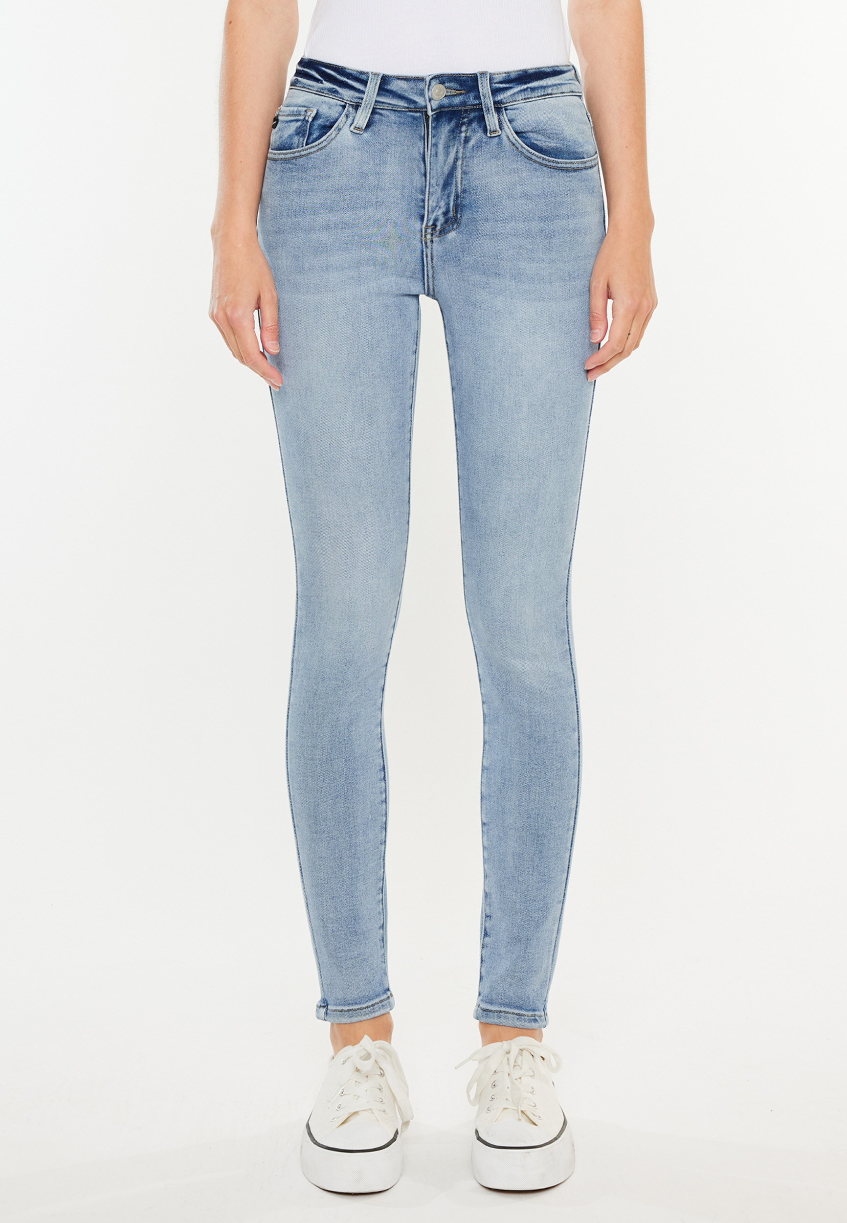KanCan&trade; Essentials High Rise Skinny Jean, LIGHT SANDBLAST, large