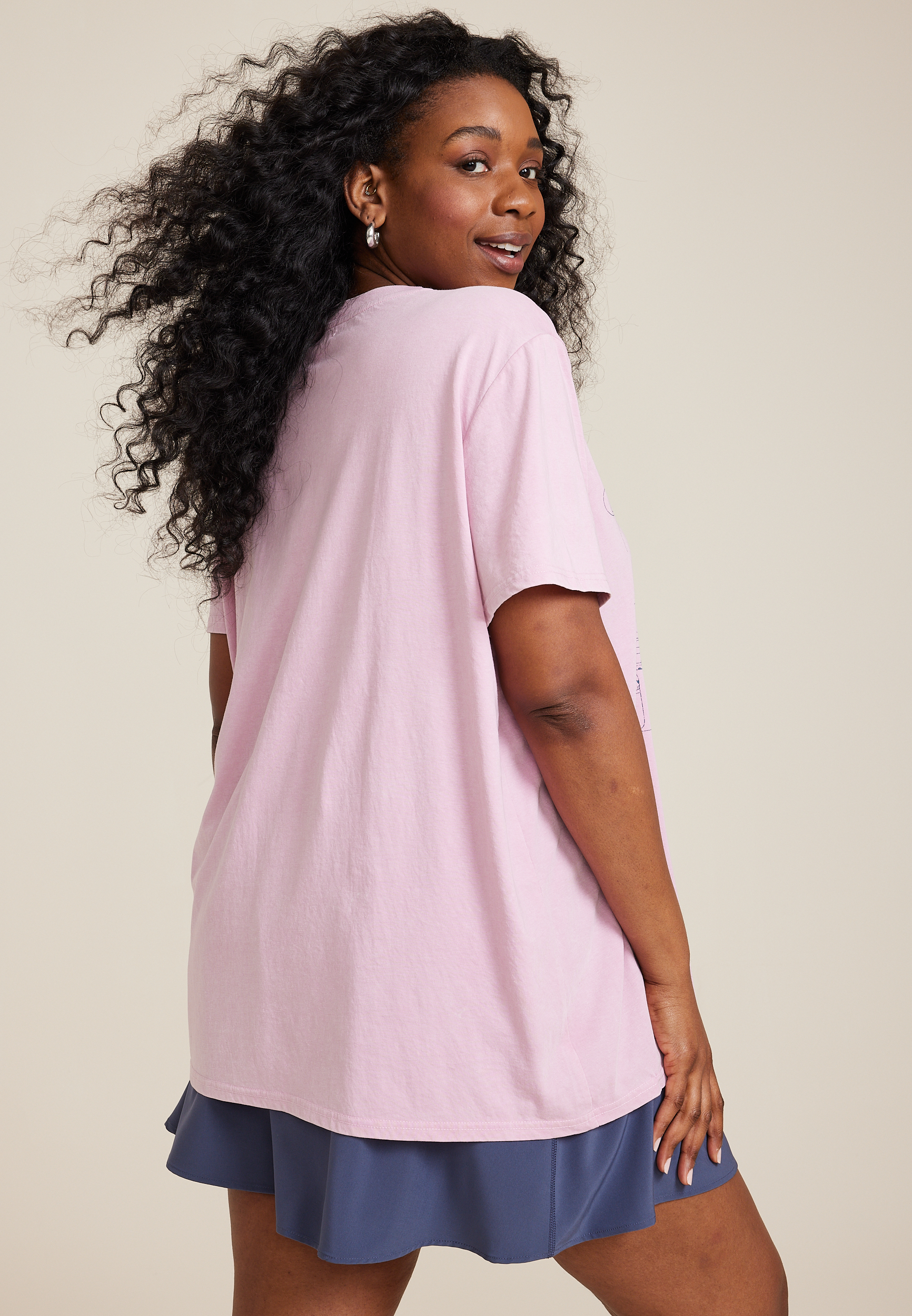 Plus Size No One Likes A Salty Beach Oversized Fit Graphic Tee, C595, large