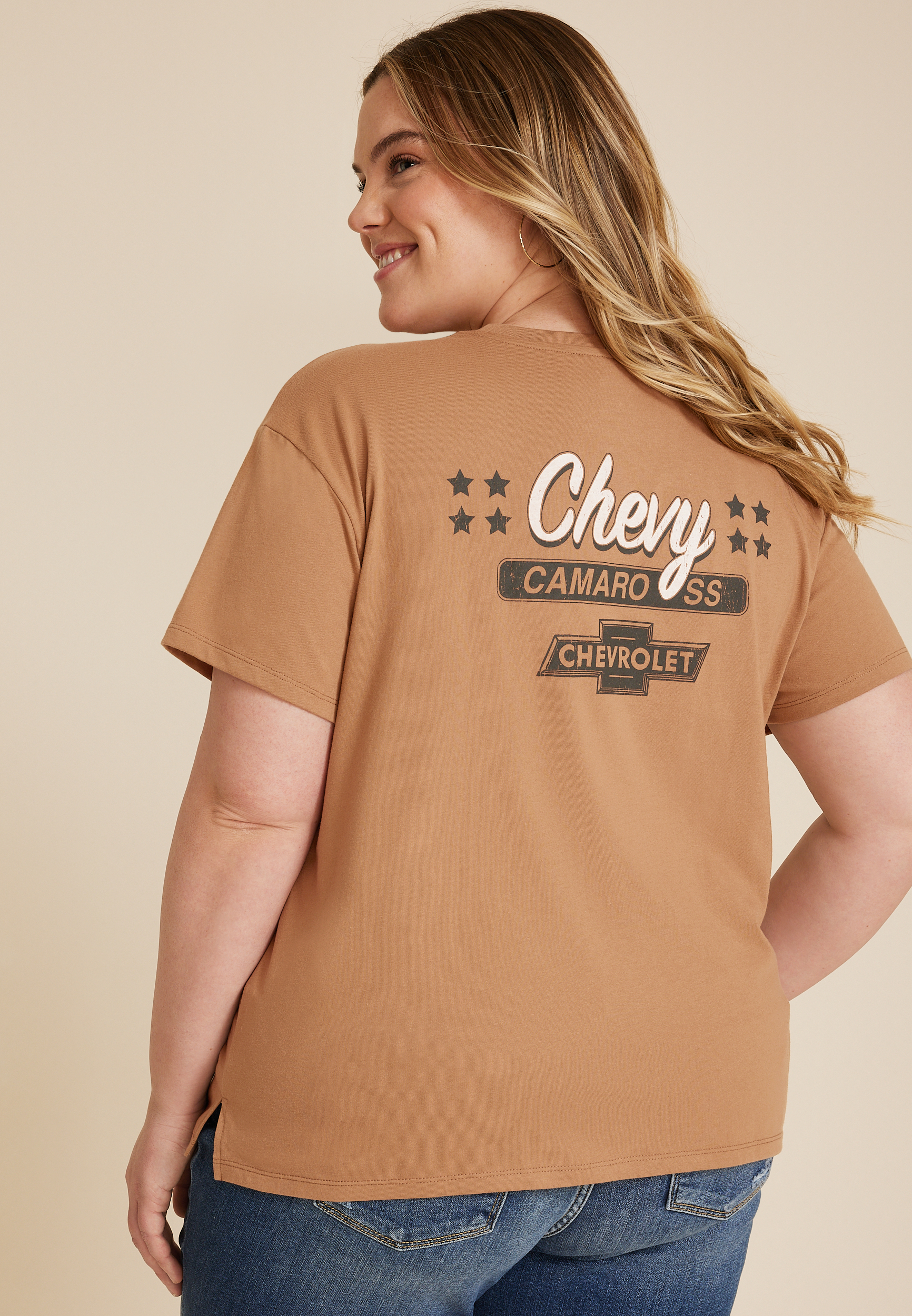 Plus Size Chevy Relaxed Fit Graphic Tee, C2325, large