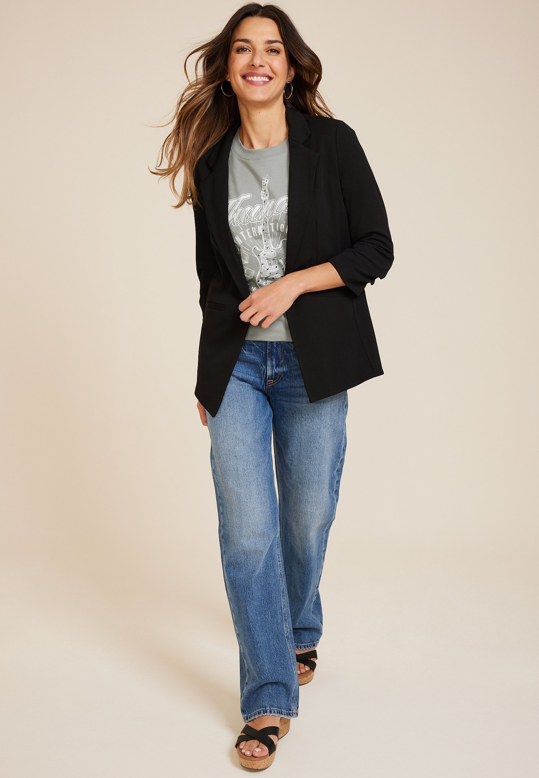 Thunder Music Festival Oversized Fit Graphic Tee, C829, large