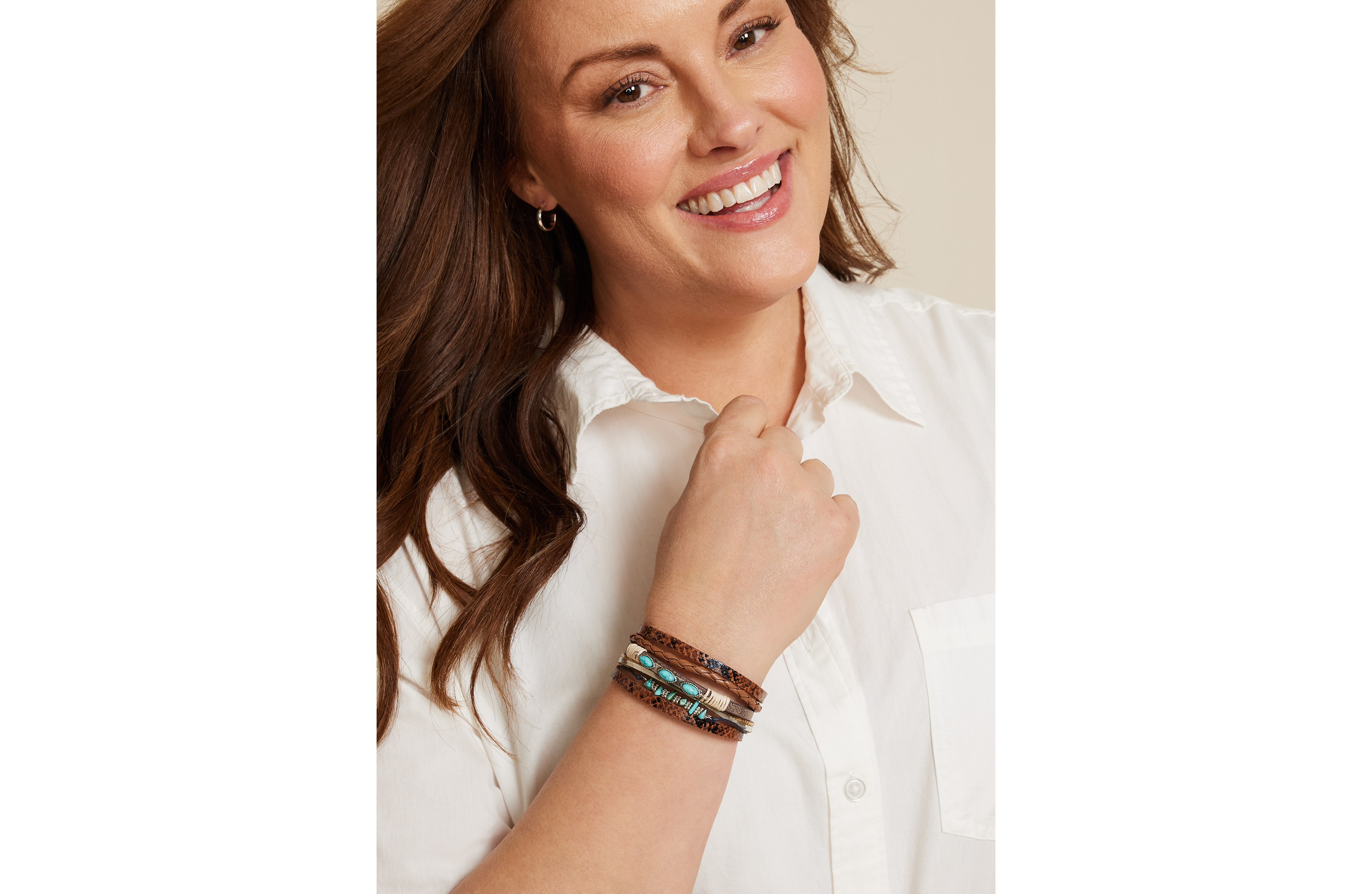 Turquoise Multi Row Magnetic Bracelet