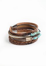 Turquoise Multi Row Magnetic Bracelet, C104, small