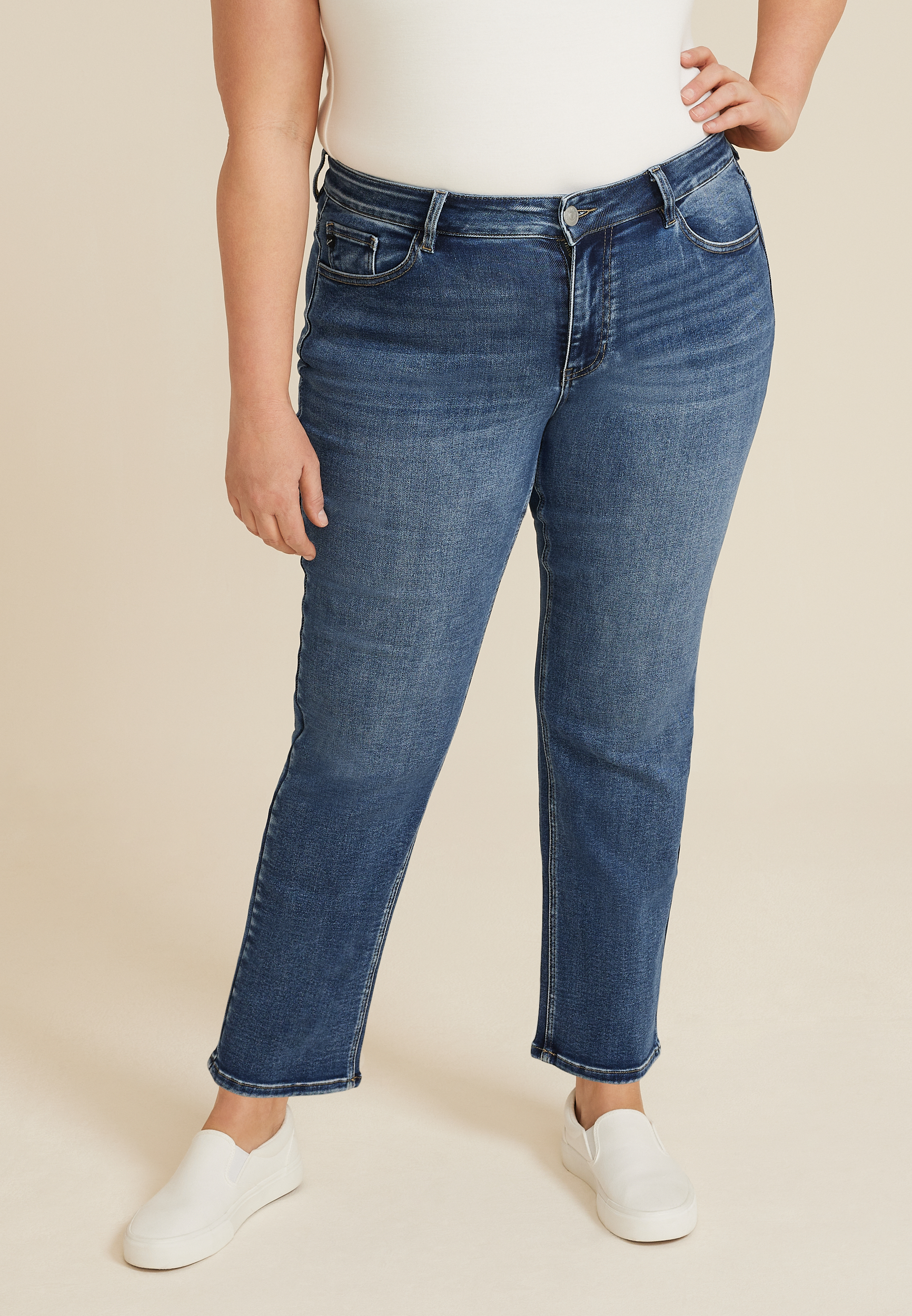 Plus Size Straight Leg Jeans For Women maurices