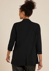 Ever Go Curve Hem Blazer, , small
