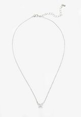 Dainty Butterfly Pendant Necklace, SILVER, small