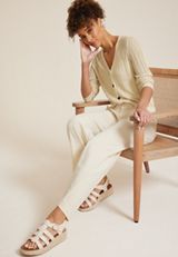 Metallic Button Up Cardigan, C6074, small