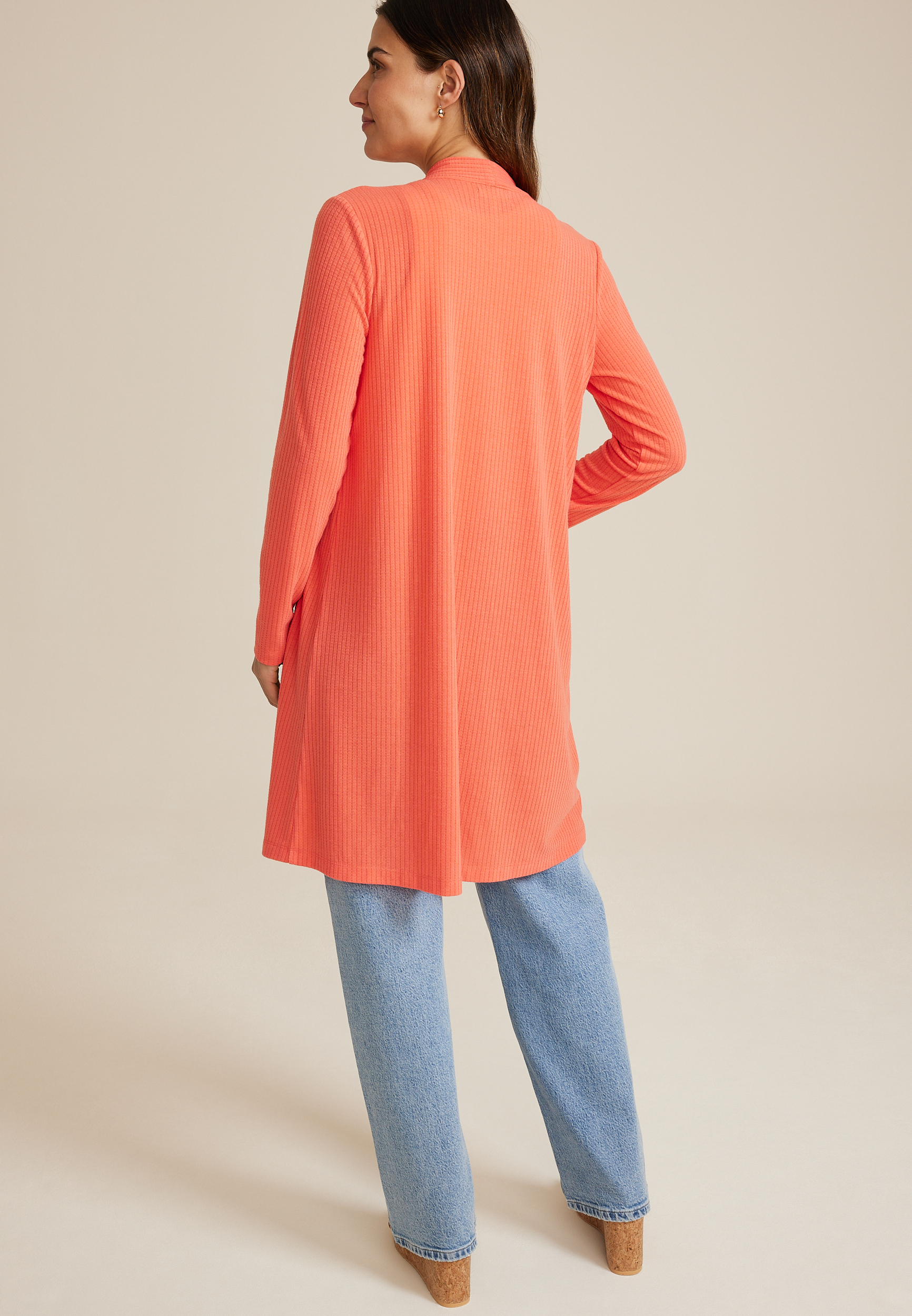 Pointelle Duster Cardigan