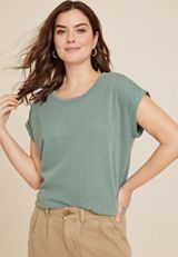 24/7 Ribbed Dolman Tee, OLIVE, small