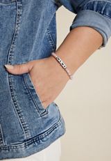 Pink Mama Letter Beaded Stretch Bracelet, C595, small