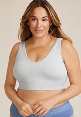 True Stretch Directional Ribbed Bralette, C2465, small