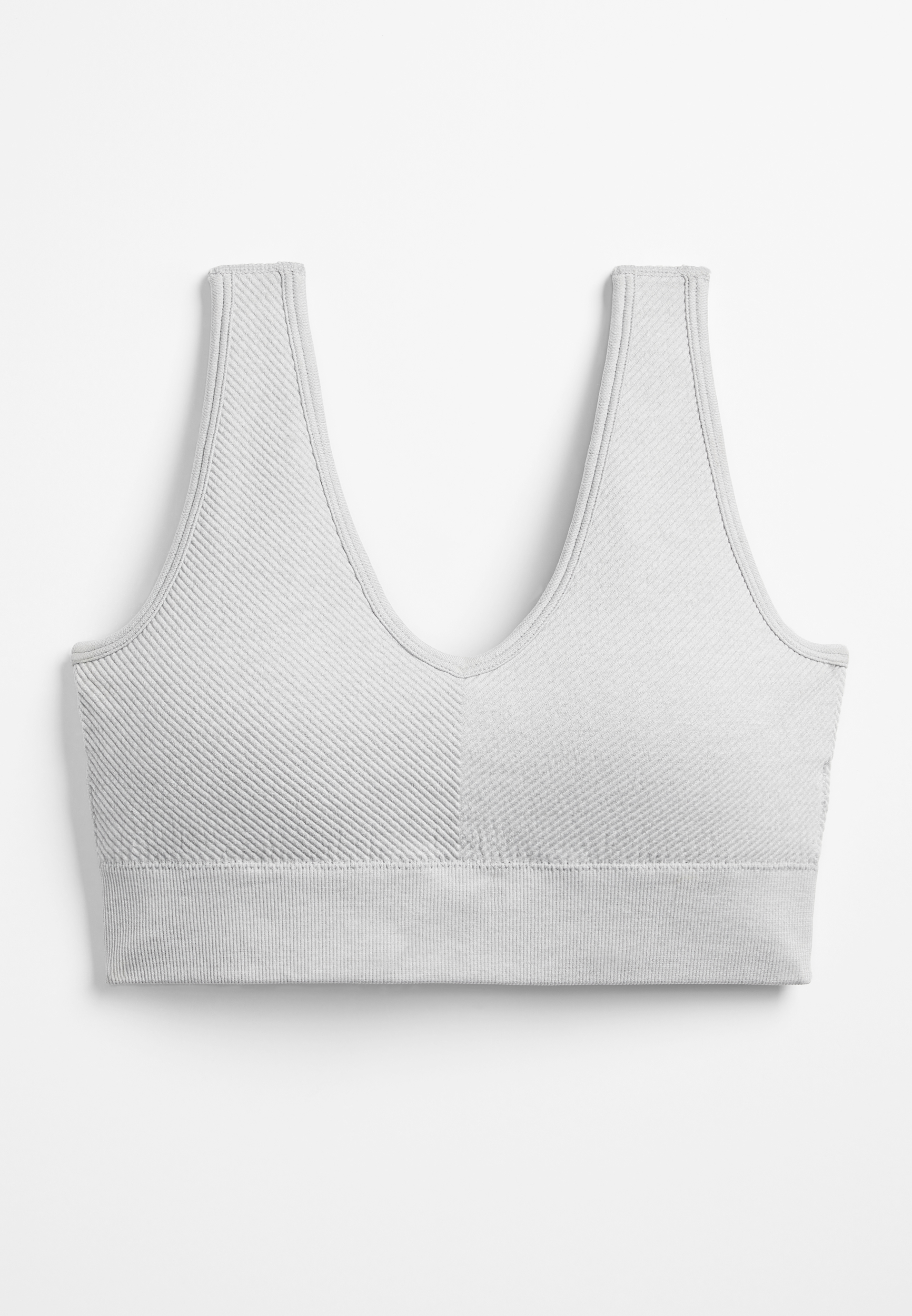 True Stretch Directional Ribbed Bralette, C2465, large