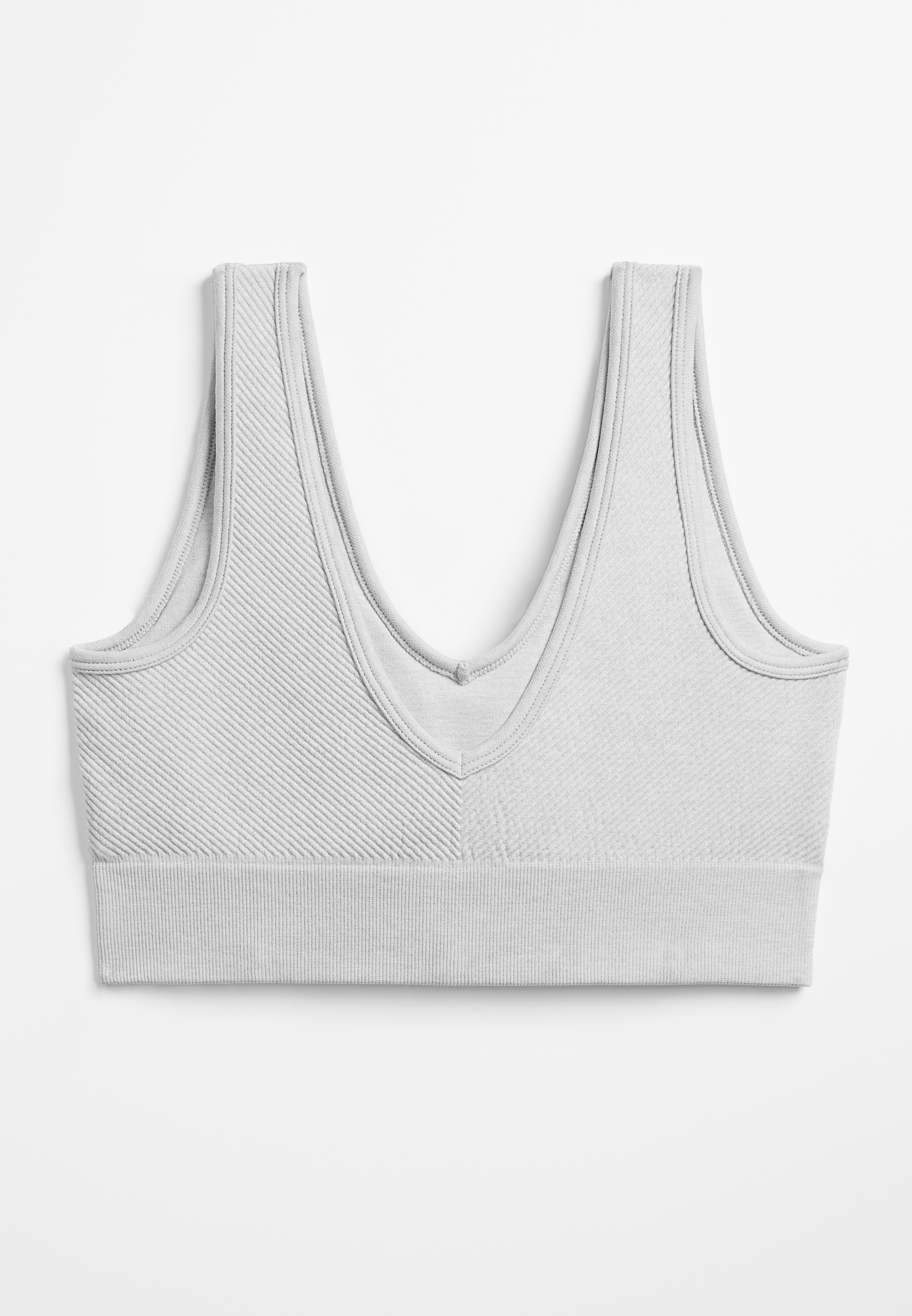 True Stretch Directional Ribbed Bralette, C2465, large