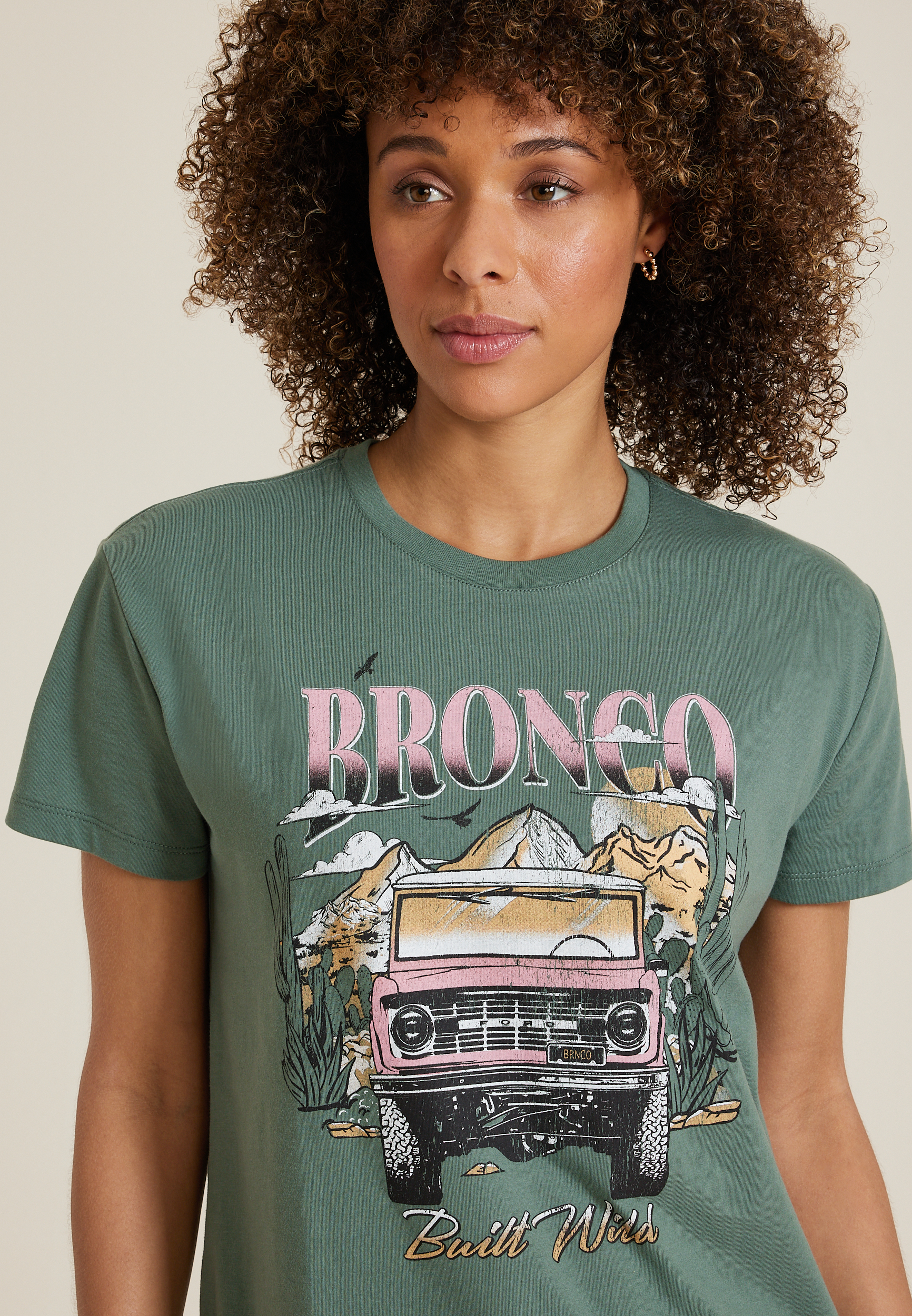 Bronco Built Wild Relaxed Fit Graphic Tee, C531, large