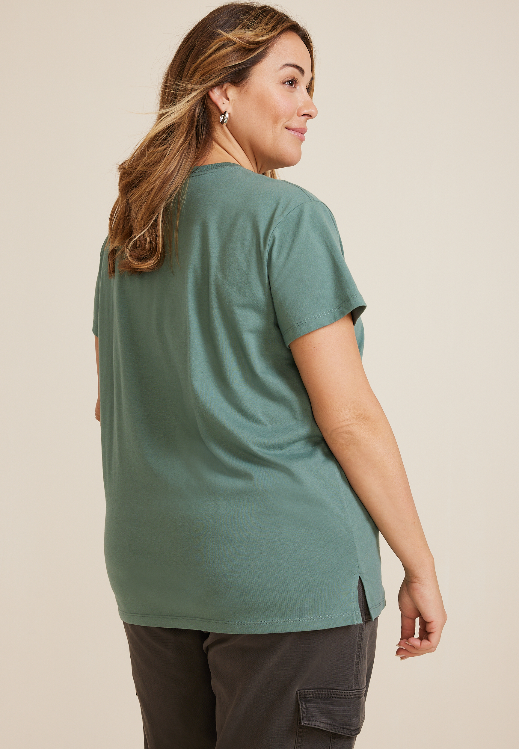 Plus Size Bronco Built Wild Oversized Fit Graphic Tee, C531, large