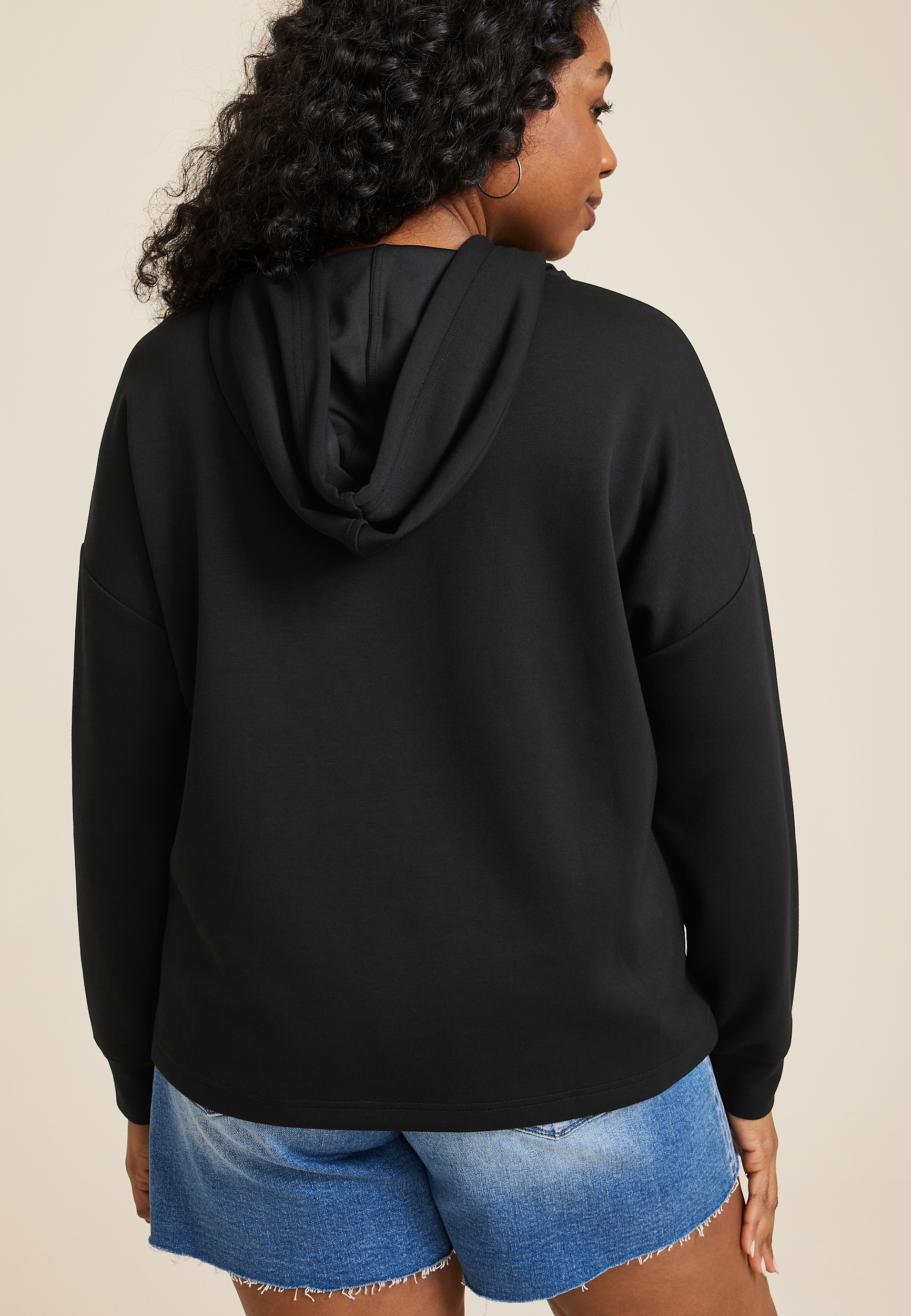 Plus Scuba Knit Hoodie