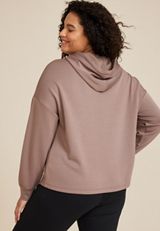 Plus Size Scuba Knit Hoodie, C6964, small