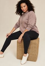 Plus Size Scuba Knit Hoodie, C6964, small