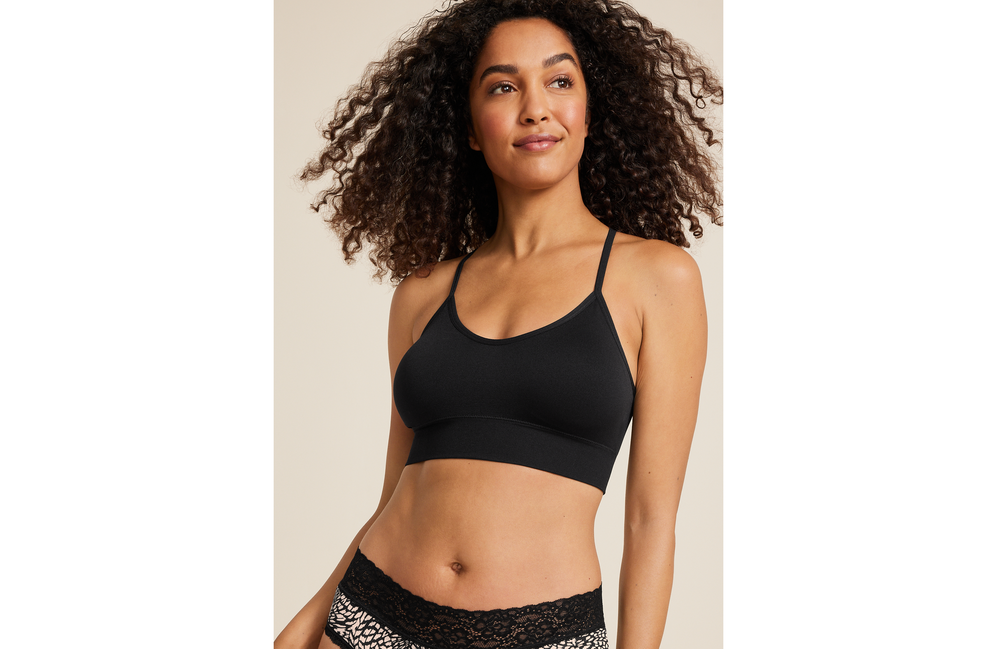 True Stretch Smooth Simple Strap Bralette