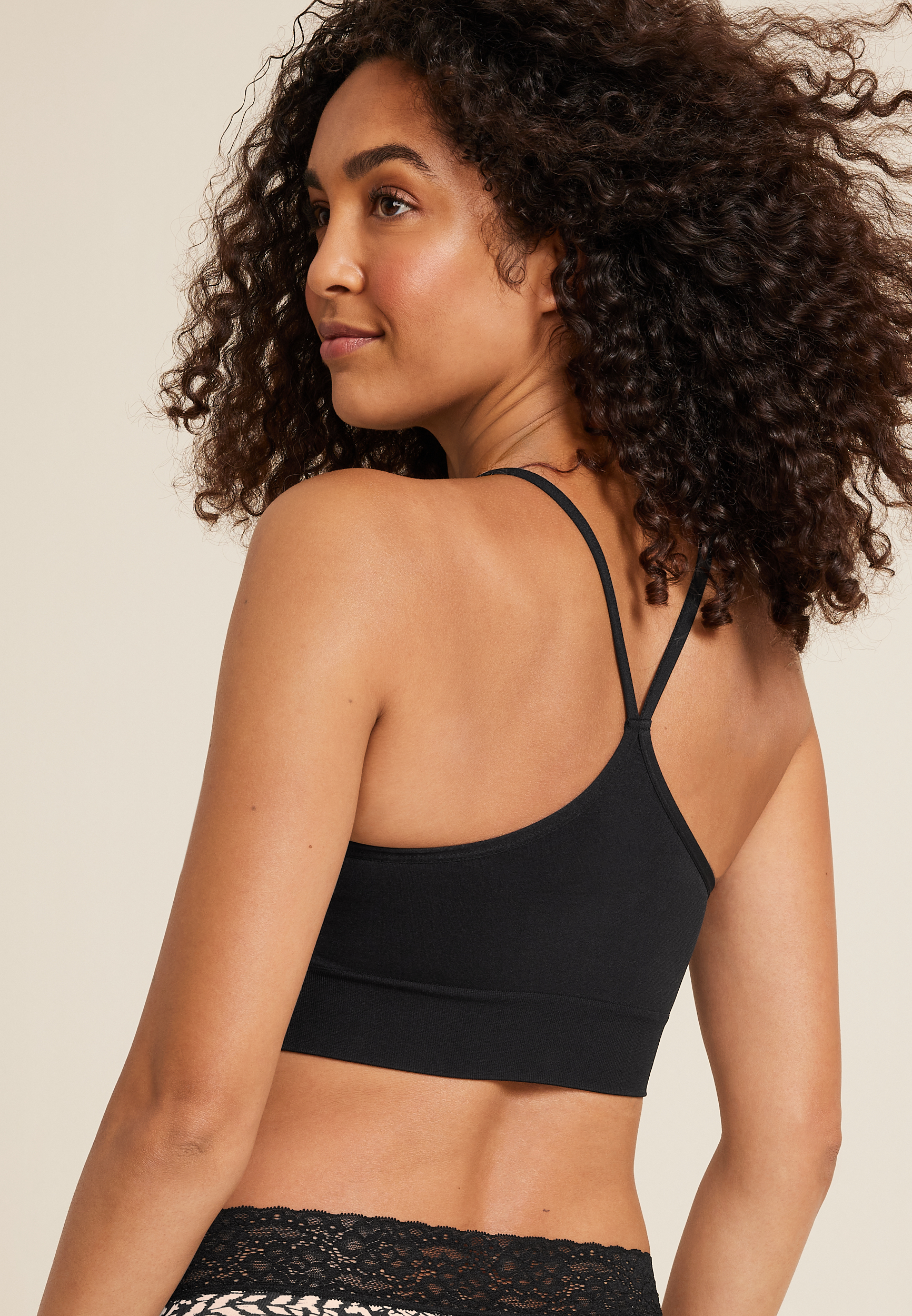 True Stretch Smooth Simple Strap Bralette