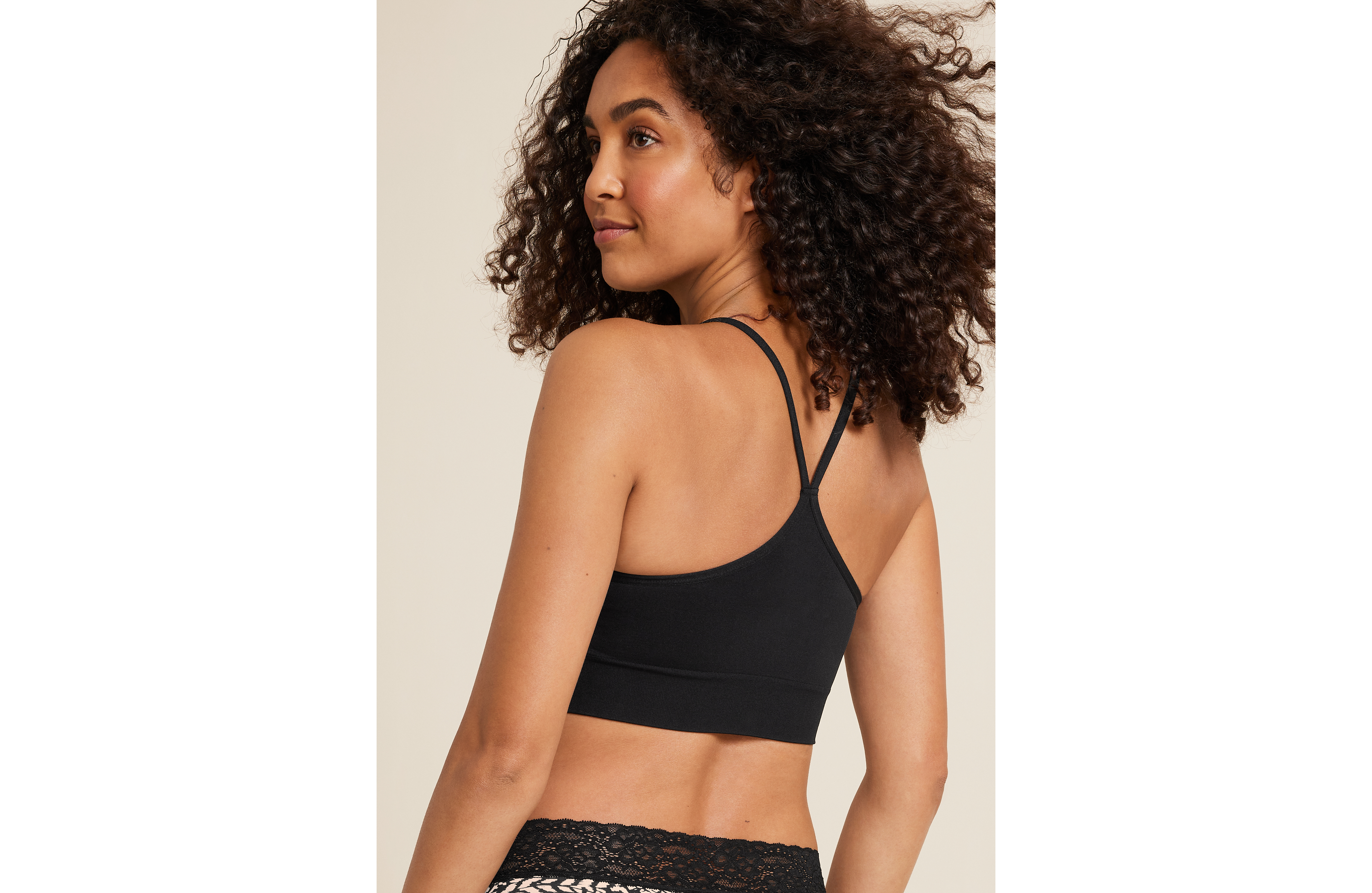 True Stretch Smooth Simple Strap Bralette