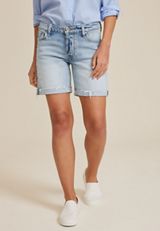 edgely&trade; Mid Rise 7in Relaxed Boyfriend Bermuda Short, C2806, small
