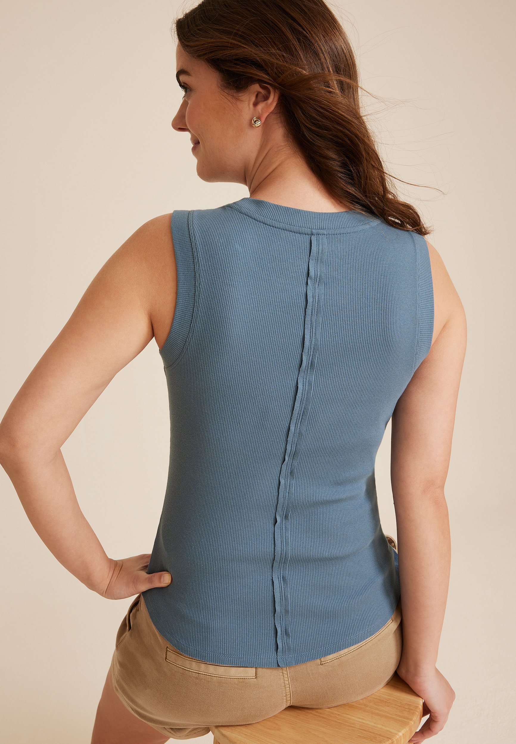 Exposed Seam Tank Top, C8996, large