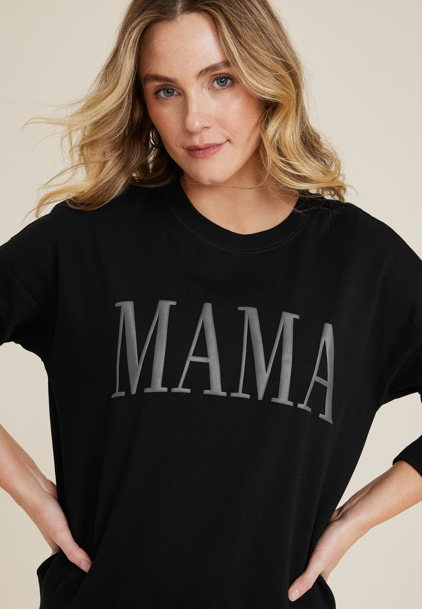 Mama Relaxed Fit Sweatshirt, C106, large