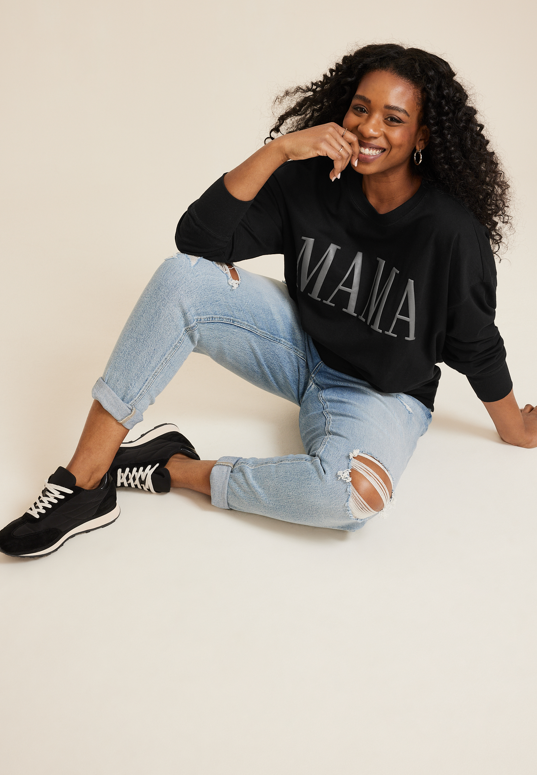 Plus Size Mama Sweatshirt, C106, large