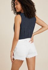 Goldie Blues&trade; White High Rise 3.5in Cheeky Short, C223, small