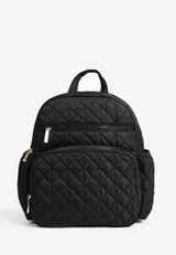 Black Quilted Backpack, C106, small