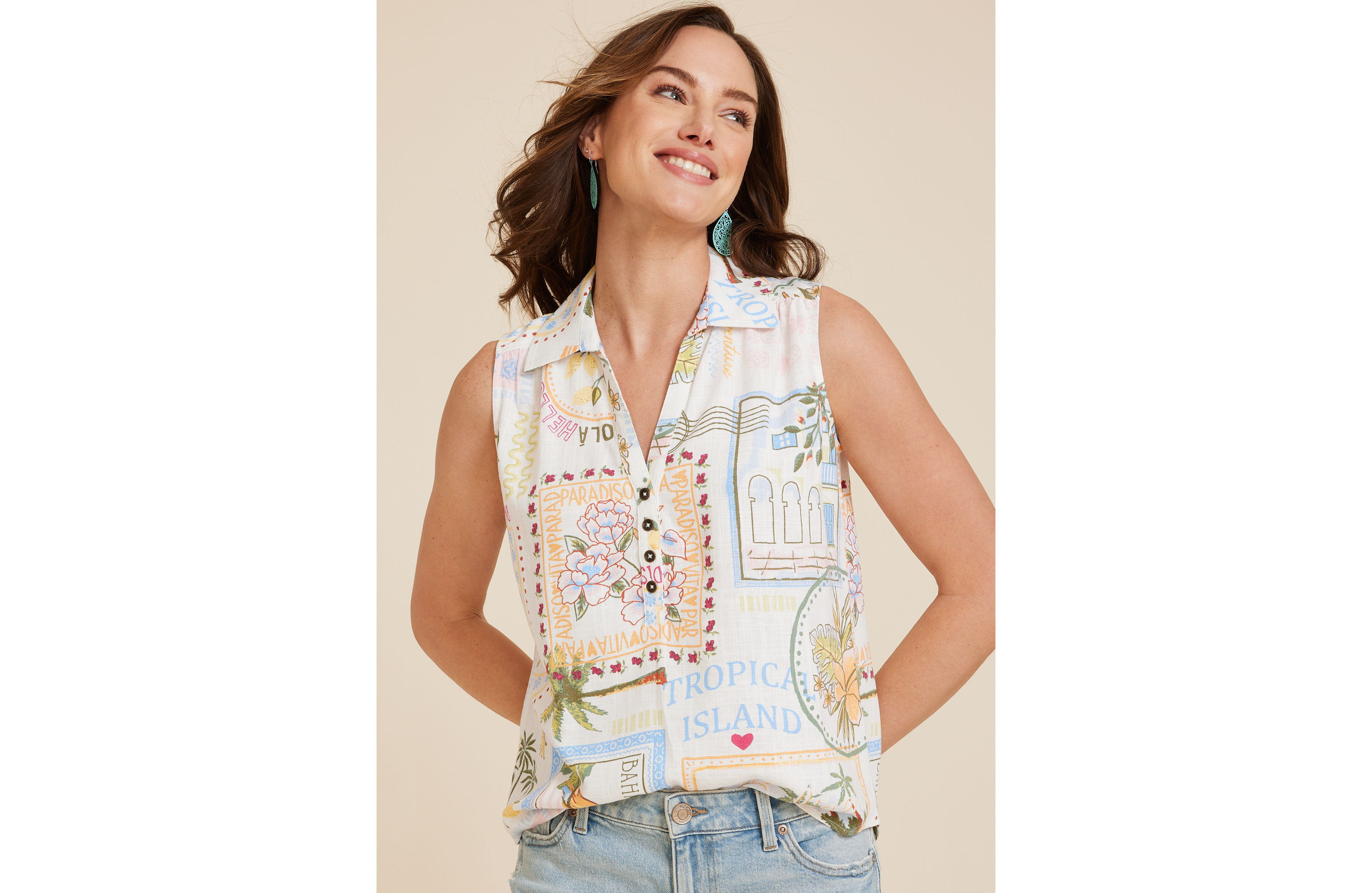 Johnny Collar Tank Top