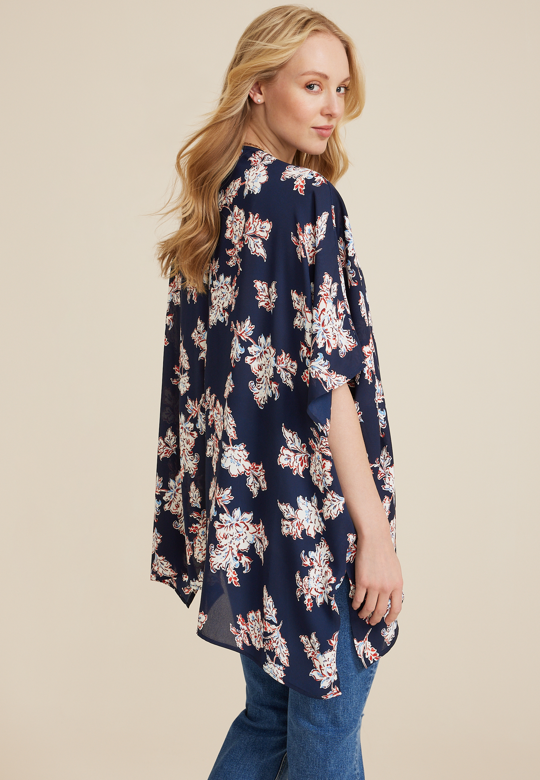 Blue Floral Kimono, C1919, large