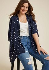 Americana Star Kimono, BLUE JASMINE, small