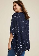 Americana Star Kimono, BLUE JASMINE, small