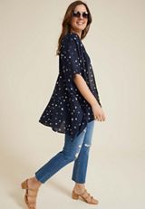Americana Star Kimono, BLUE JASMINE, small
