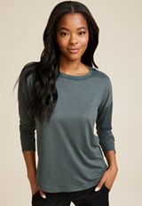 24/7 Clara Long Sleeve Tee, C1612, small
