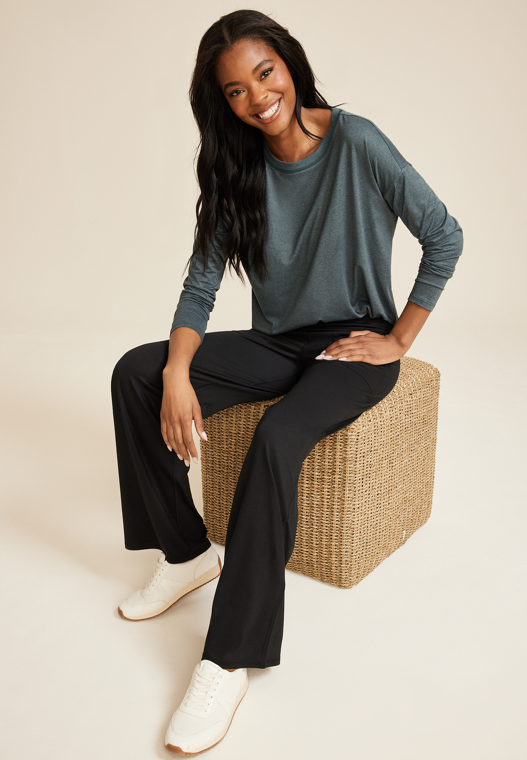 24/7 Clara Long Sleeve Tee, C1612, large