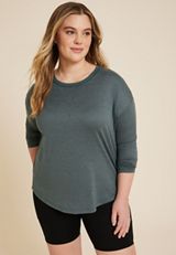 Plus Size 24/7 Clara Long Sleeve Tee, C1612, small