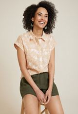 Dolman Button Down Blouse, C3263, small