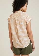 Dolman Button Down Blouse, C3263, small