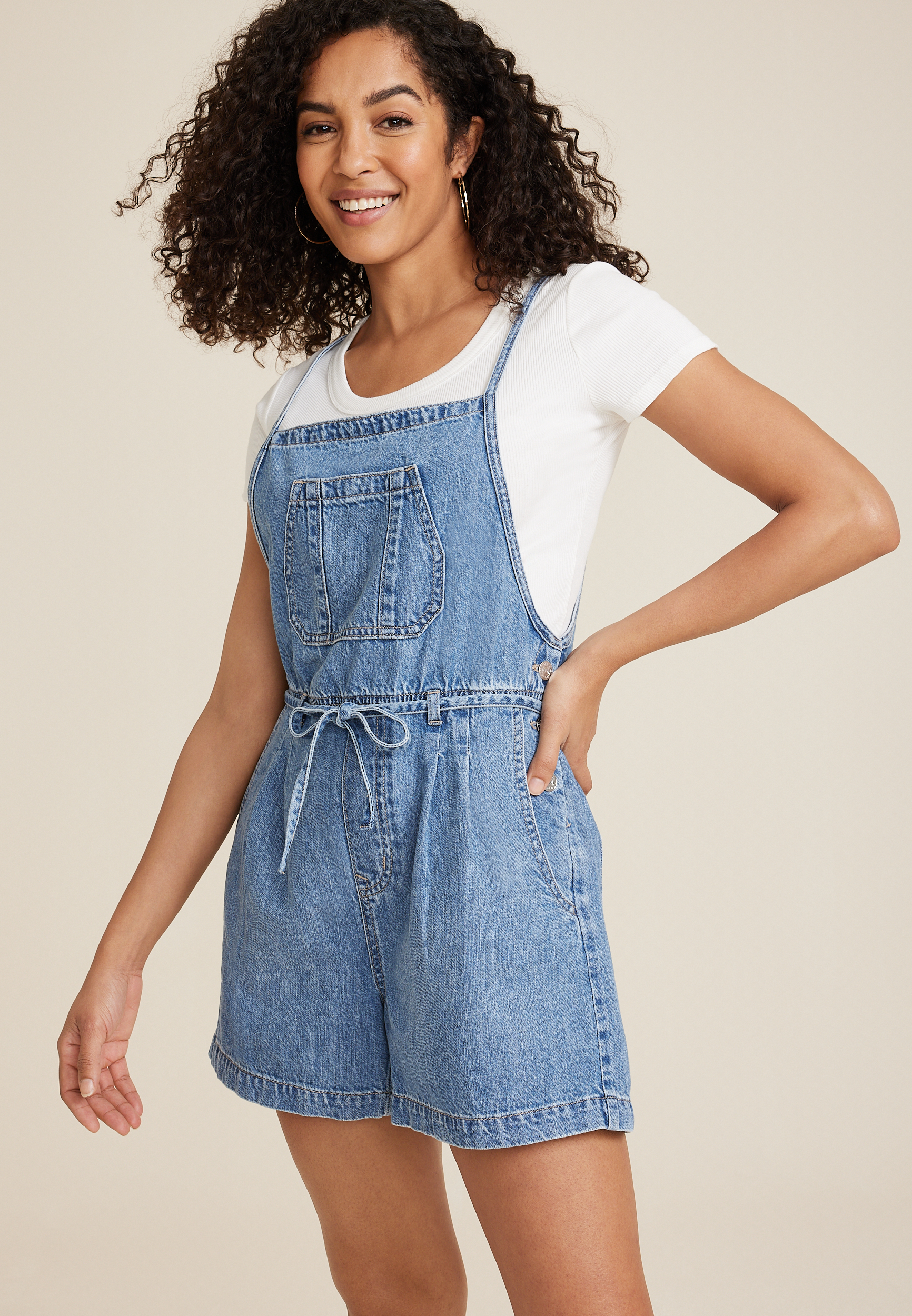 m jeans by maurices™ Soft Denim Shortall