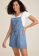 m jeans by maurices&trade; Soft Denim Shortall, C3337, small