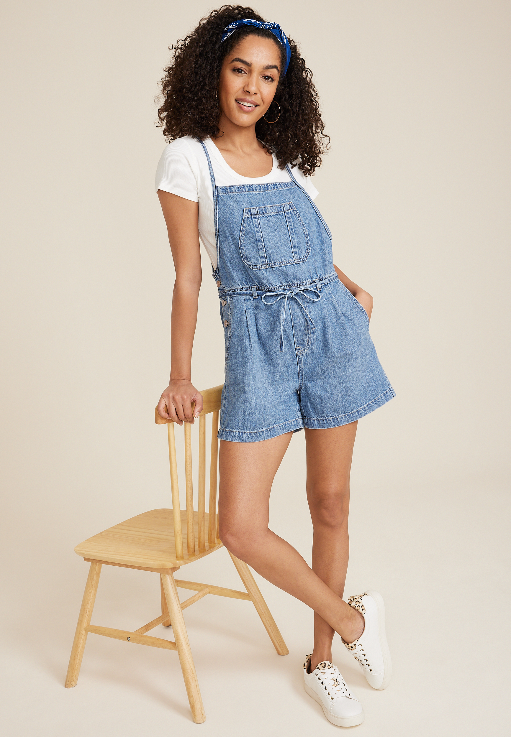 m jeans by maurices&trade; Soft Denim Shortall, C3337, large