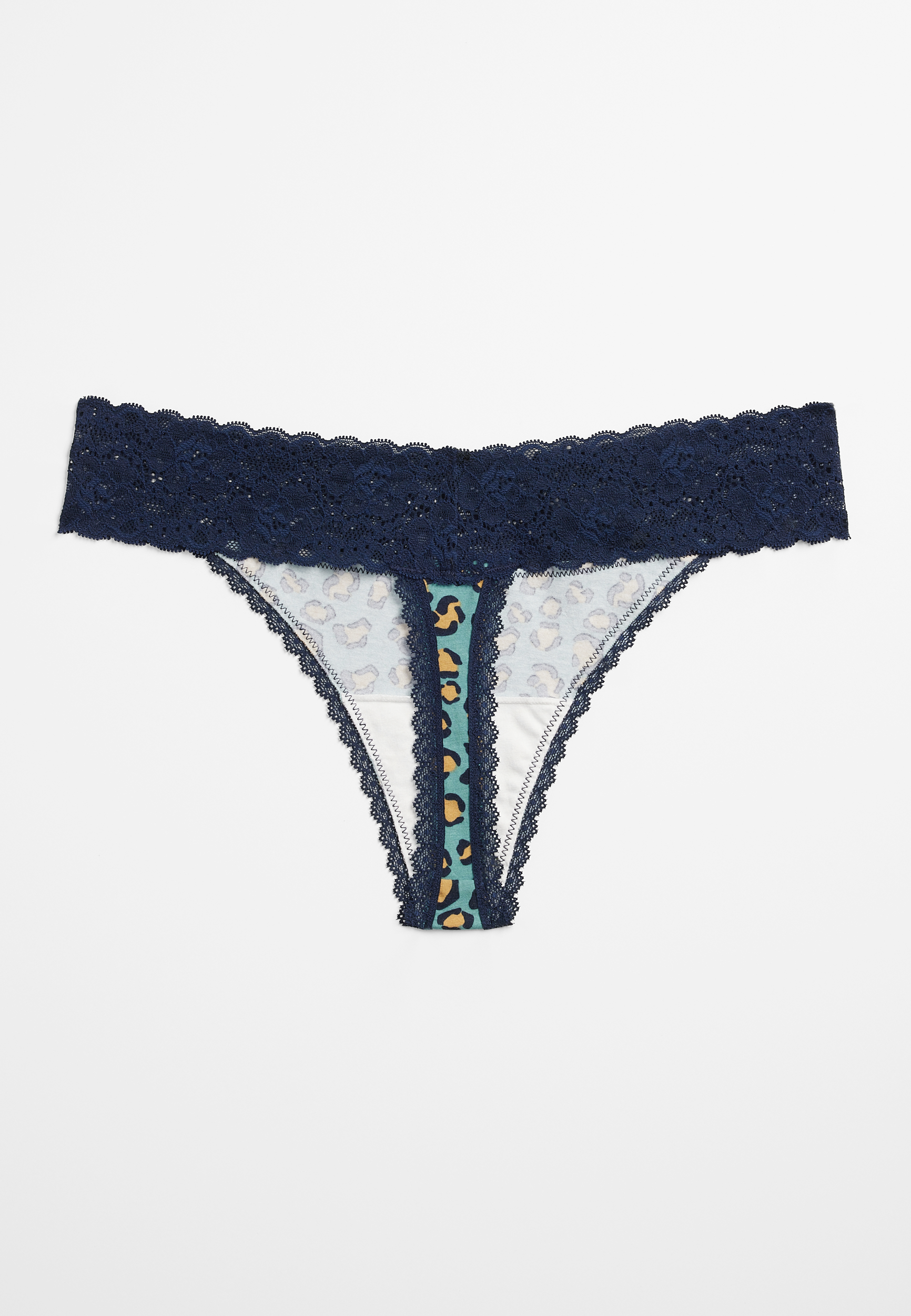SC Teal Animal Thong, C9742, large