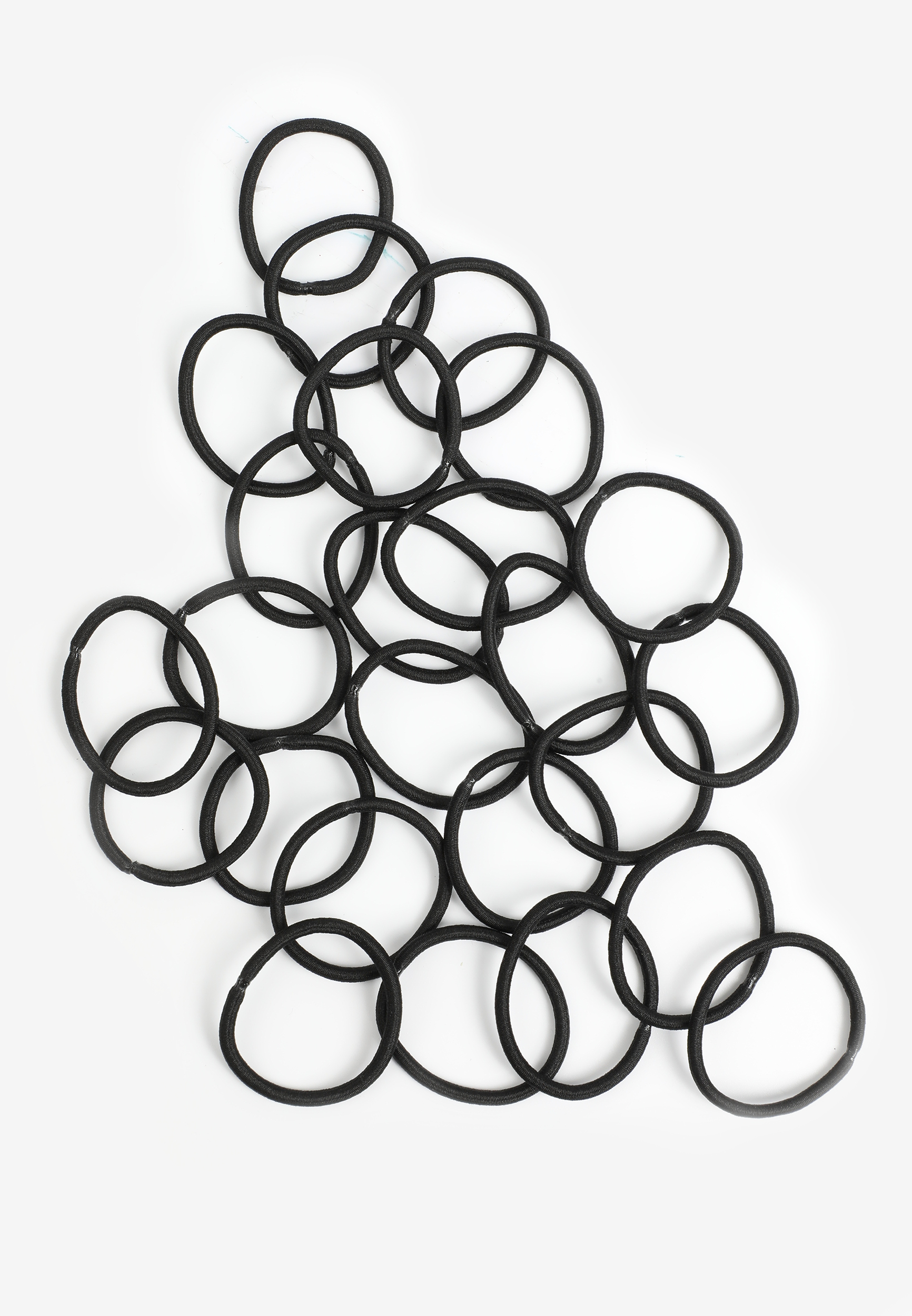 25 Pack Black Hair Ties