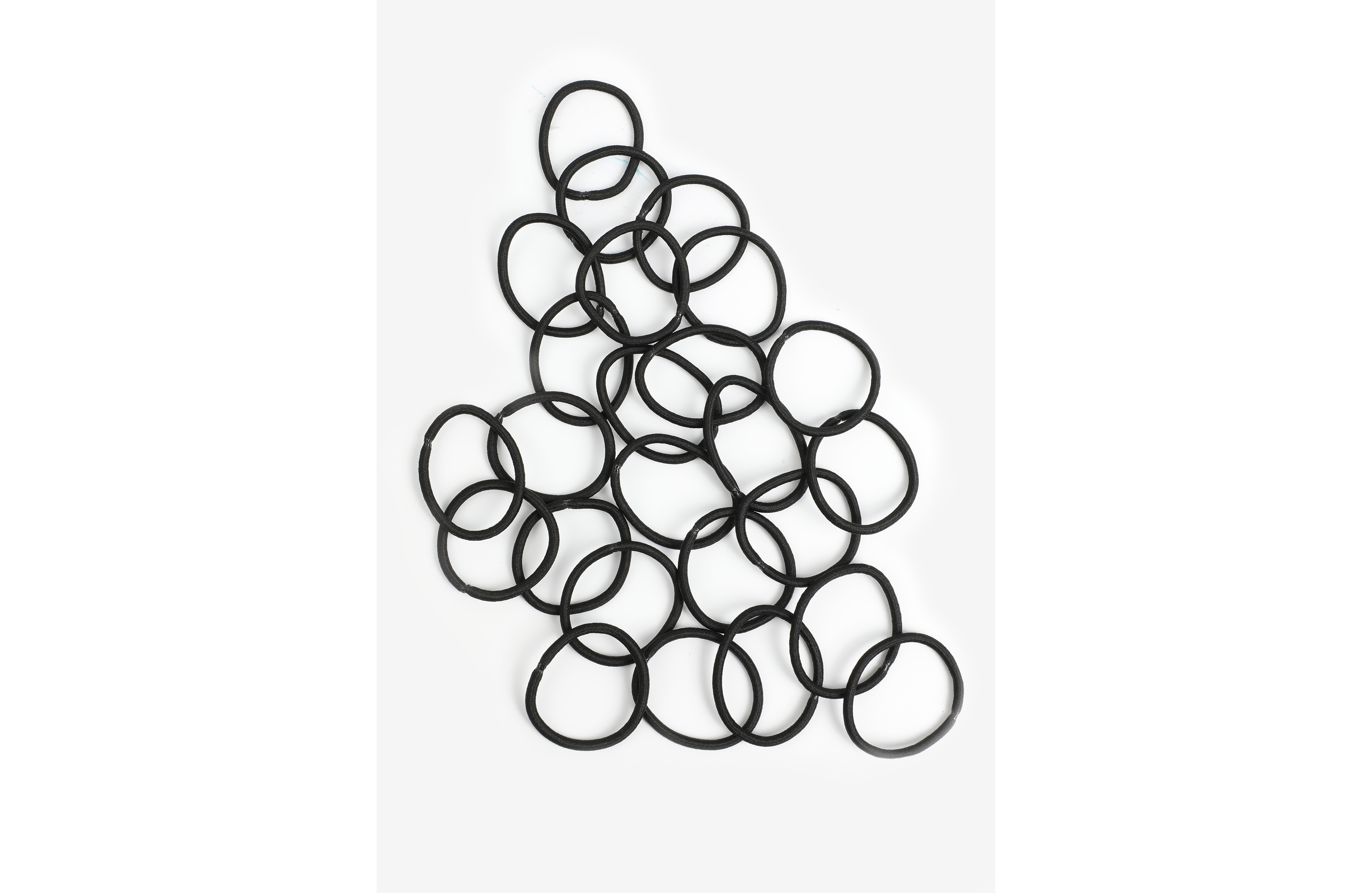 25 Pack Black Hair Ties