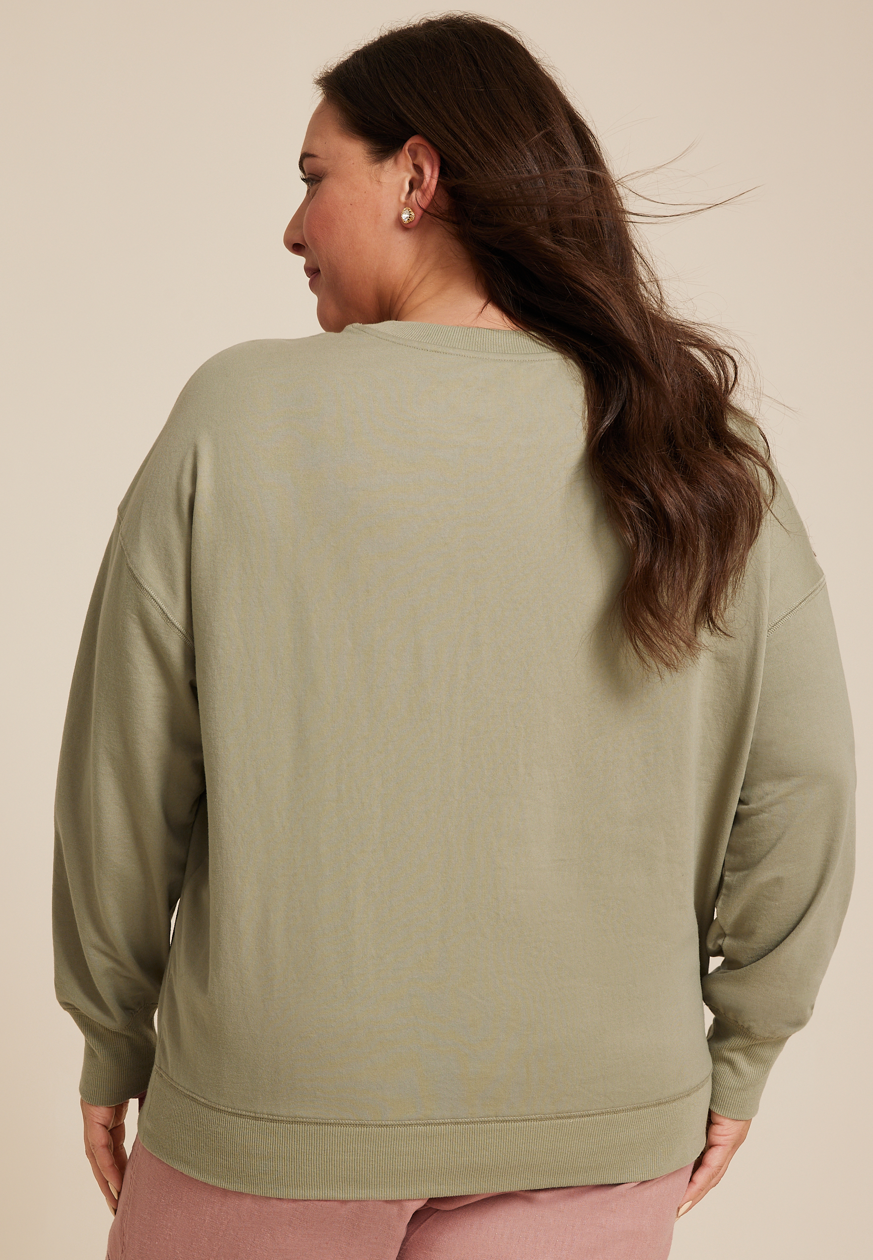 Plus Size Midwest Grow Wild Sun Child Relaxed Fit Sweatshirt, C2199, large